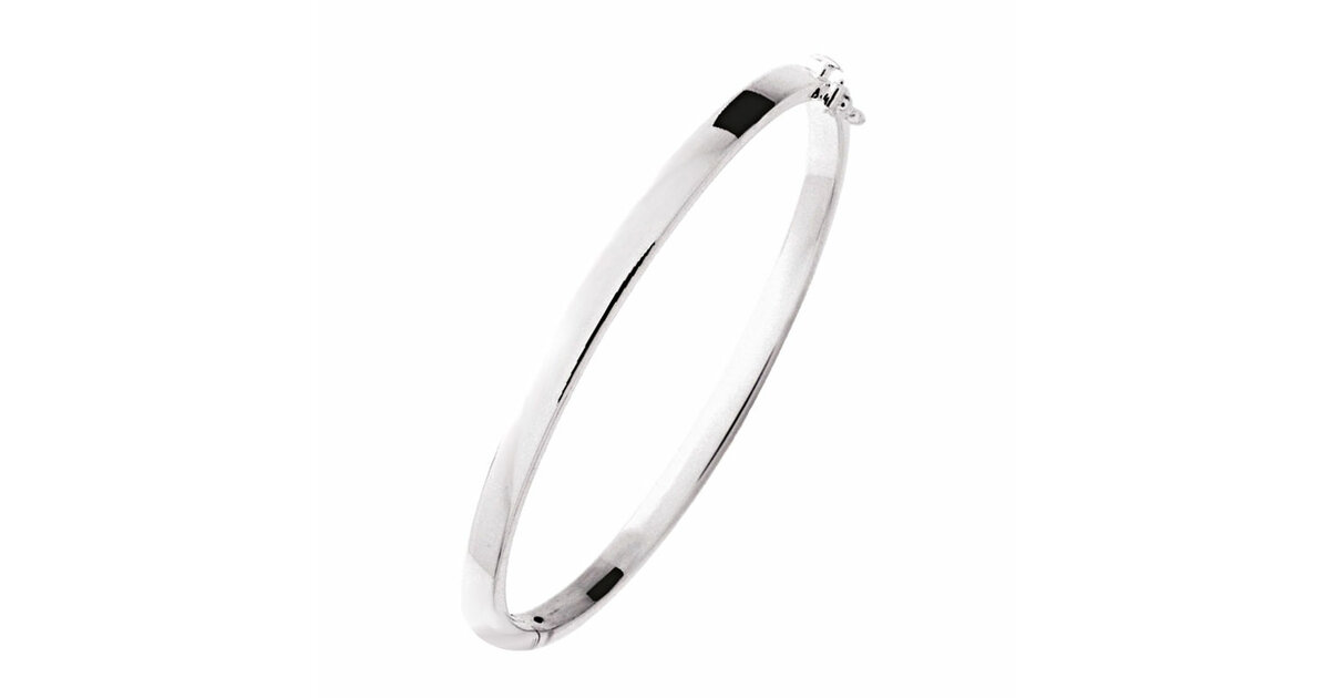Bracelet Jonc Vintage Argent 925 - Ouvrant Avec Ressort - Occasion - Tour De Poignet ~6 Cm